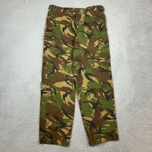 Vintage Seyntex Mens Camo Cargo Pants Dutch Military DPM Cotton Ripstop 35x31